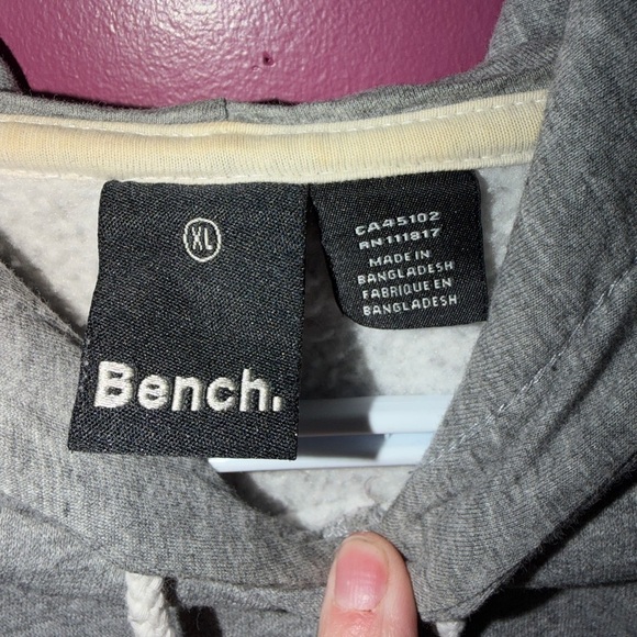 Bench Heather Gray Hoodie **read description - Picture 4 of 7